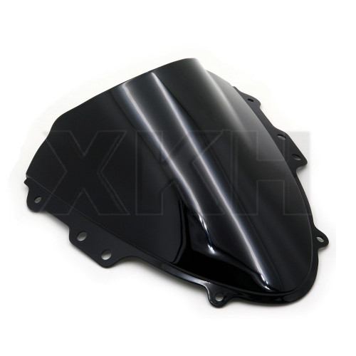 XKH- Smoke Black Double Bubble Windscreen Windshield Compatible with 04-2005 Suzuki GSXR 600 750 [B074WM1QBL]