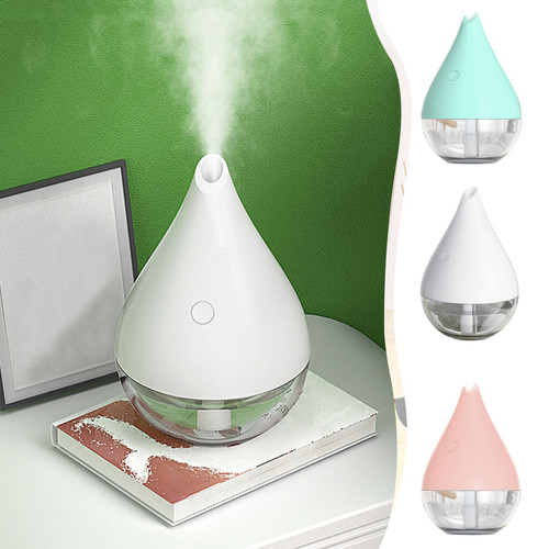 Portable USB Humidifier for Large Room, Desk Cool Mist Humidifier with LED Night Light, Easy One-press Operation, Quiet USB Mist Humidifier