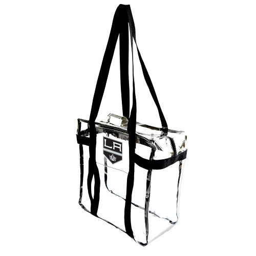 Littlearth unisex-adult NHL Los Angeles Kings Clear Tote-Along Bag, Clear, One Size