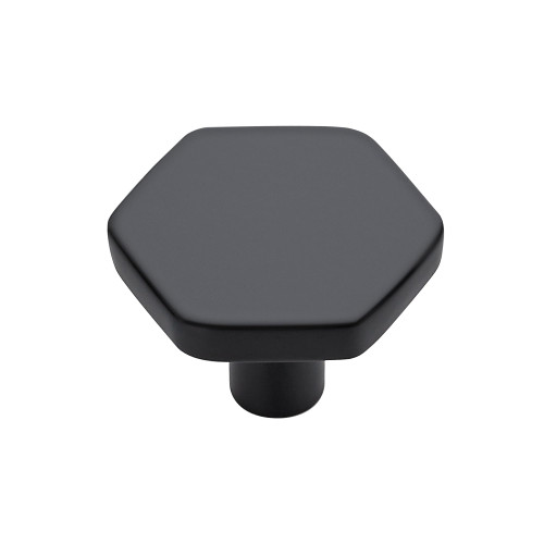 15 Pack Black Cabinet Knobs, Kitchen Cabinet Knobs Solid Cabinet Pulls for Kitchen Cabinet Drawers, Hexagon Dresser Knobs for Cabinet Hardware 1.1" Closet Door Knob