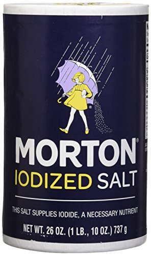 Morton Iodized Salt, 26 oz, Pack of 2