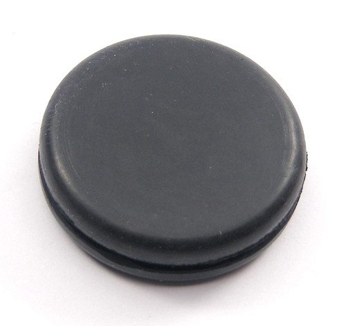 Rubber Plug - Fits 1" Opening in 1/16" Thick Panel -"Grommet Without A Hole" - Solid Flush Plug - Seals Opening in Metal Panels - Provides Finished Appearance on Both Sides of Panel (12)