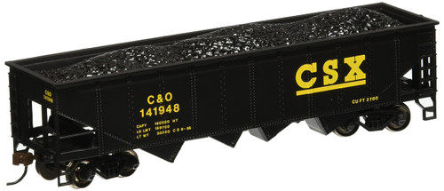 Bachmann Trains - 40' Quad Hopper Car - CSX - HO Scale, Grey, 8