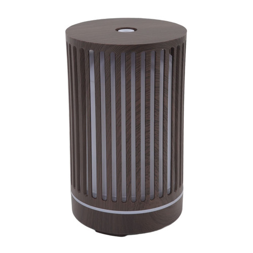 Wood Grain Aroma Humidifier, Essential Oil Diffuser Humidifier Silent Remote Control Waterless Power Off for Office(#2)