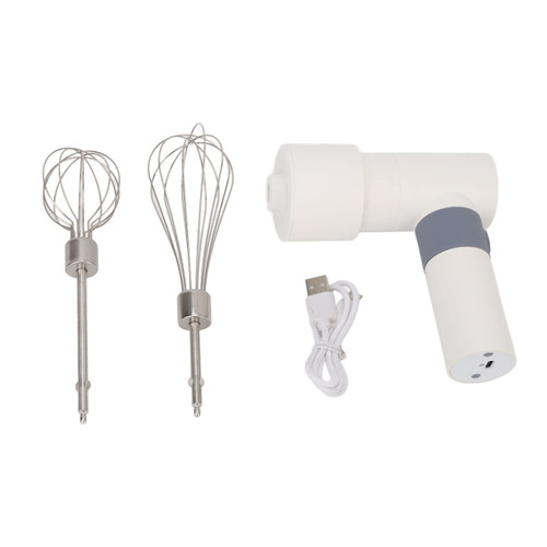 Electric Hand Mixer, 2000mah Rechargeable Baking Blender Mixer Cordless Cake Beater Mixer Professional Hand Whisk Mixer for Whipping Mixing Dough, Cream, Cake