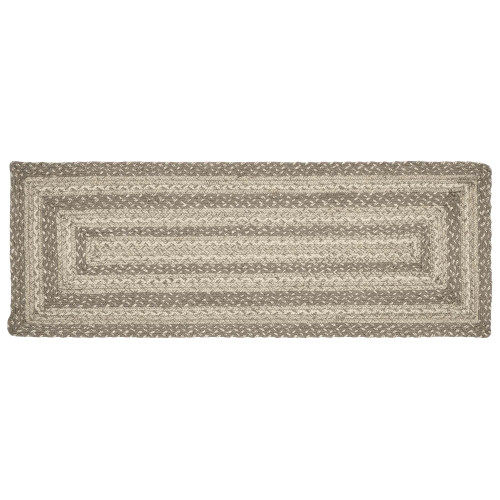 VHC Brands Farmhouse Cobblestone Table Runner, Tan Grey White, Jute Blend, Rectangle, 13x36 Inches VHC Brands Farmhouse Cobblestone Table Runner, Tan Grey White, Jute Blend, Rectangle, 13x36 Inches