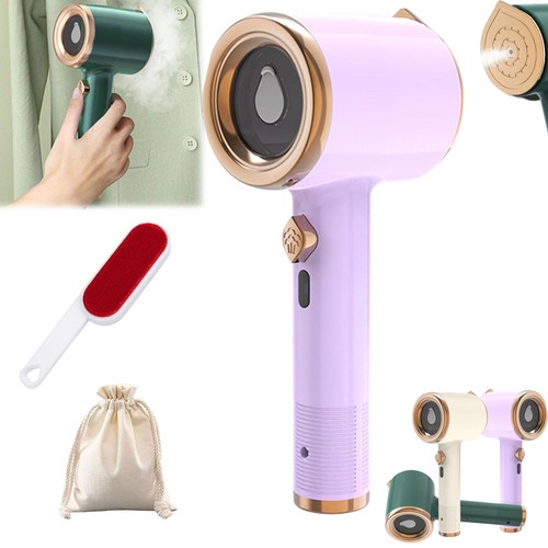 Portable Mini Ironing Machine, Travel Mini Steam Iron, Fast Preheating Steam Dry Ironing, Mini Handheld Garment Steamer, Fast Preheating Steam Dry Ironing for Home and Travel (Purple) Portable Mini Ironing Machine, Travel Mini Steam Iron, Fast Preheating Steam Dry Ironing, Mini Handheld Garment Steamer, Fast Preheating Steam Dry Ironing for Home and Travel (Purple)