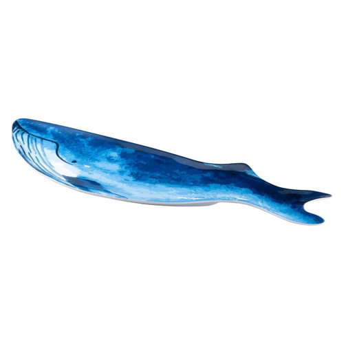 UPware Shape Platter Melamine Serving Platter BPA Free Food Platter 22 Inch Blue Whale Shaped Platter for Ocean Sea Life Decoration (22" Blue Whale)