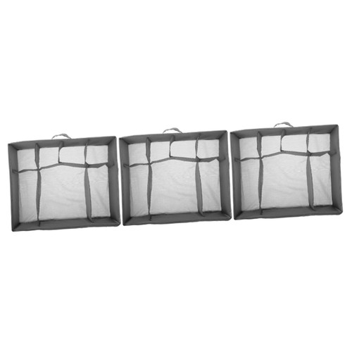 PRETYZOOM 3pcs Underwear Storage Box Drawer Separators for Dresser Baggie Organizer for Drawer Underwear Drawer Dividers Foldable Drawer Underwear Container Wardrobe Polyester Partition