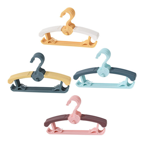 OFFSCH 20pcs Children Hanger Closet Hangers Trouser Hangers Nonslip Hangers Collapsible Clothing Rack Plastic Clothes Hanger Wardrobe Hanger Clotheshorse Thicken Baby Pp