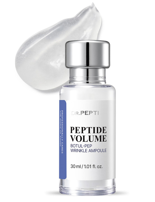DR.PEPTI Peptide Volume Botul-Pep Ampoule For Face | Korean Skin Care Centella Asiatica Ampoule for Face | Bakuchiol Serum Korean Skincare, 1.01 fl oz DR.PEPTI Peptide Volume Botul-Pep Ampoule For Face | Korean Skin Care Centella Asiatica Ampoule for Face | Bakuchiol Serum Korean Skincare, 1.01 fl oz