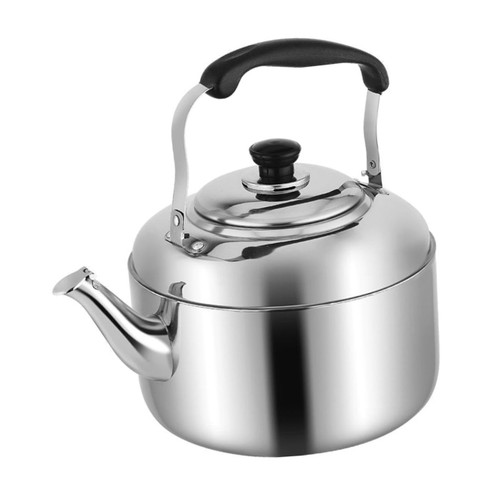 Abaodam 2pcs stainless steel kettle tea kettle stainless steel gas stove tea kettle water kettle Stovetop Whistling Teakettle whistling tea kettles large coffee make tea teapot Iron kettle