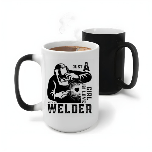 Gift for Ironworker Girl Who Loves Welding Humor Saying 11oz 15oz Color Changing Mug