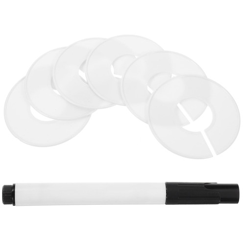 BESTOYARD 50pcs Size Divider Tab Dividers Nursery Closet Divider Baby Clothes Hangers for Closet Hangers Dividers Baby Hangers Clothing Hanger Divider White Blank Plastic Wardrobe