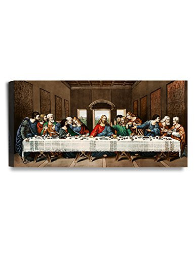 DECORARTS The Last Supper, Leonardo Da Vinci Classic Reproductions, Giclee Canvas Prints Wall Art for Home D?r, 24" L