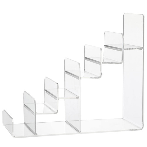 DOITOOL Purse 6- Tier Handbag Purse Riser Display Shelf, Clear Acrylic Wallet Display Stand Holder, Jewelry Display Riser Shelf For Display Or Collection Keyboard Display Stand