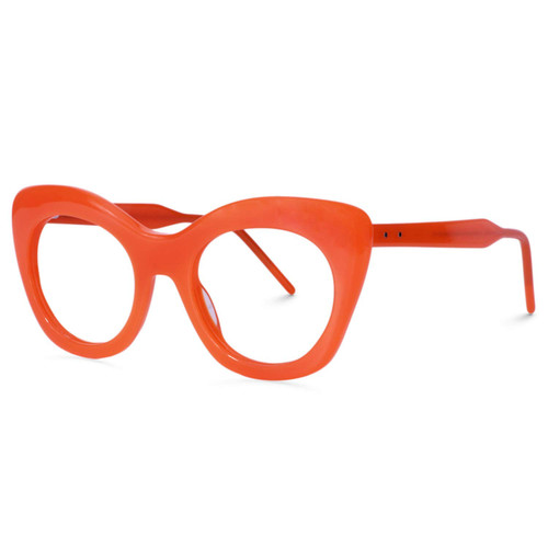 Zeelool Cat Eye Blue Light Blocking Glasses for Women Jelly Color Acetate Eyewear Maria ZOA01451-01 Orange