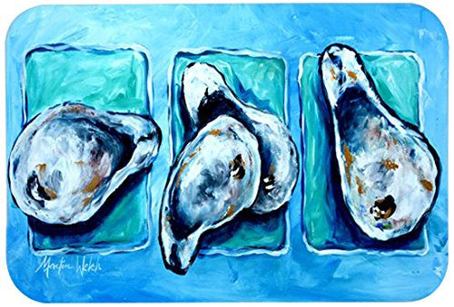 Caroline's Treasures MW1110CMT"Oysters Oyster + Oyster = Oysters" Kitchen or Bath Mat, 20" by 30", Multicolor