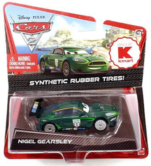 Disney/Pixar Cars 2 Exclusive Rubber Tires Nigel Gearsley 1:55 Scale