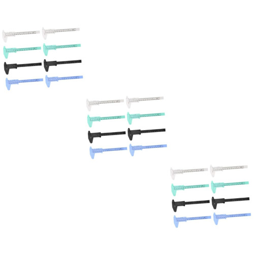 HOMSFOU 24 Pcs Pocket Vernier Scale Vernier Caliper Digital Mini Calipers Digital Caliper Glass Spray Bottle CNA Vernier Gauge Mini Vernier Caliper Dial Pocket Caliper Metal Depth Tool