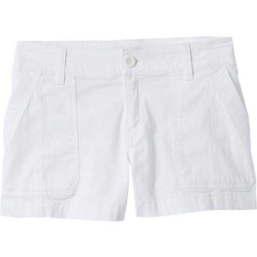 prAna Women's Elle Short, White, 10W x 5L