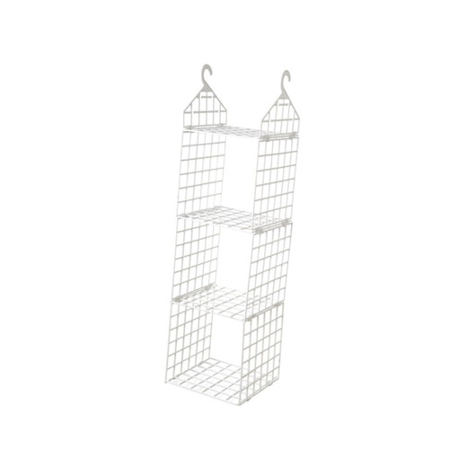 OKUMEYR Hanging Shoe Storage Collapsible Clothing Rack Laundry Room Organization Sweater Hanger Collapsible Hangers for Clothes Foldable Garment Rack White Coat Hanger Wardrobe