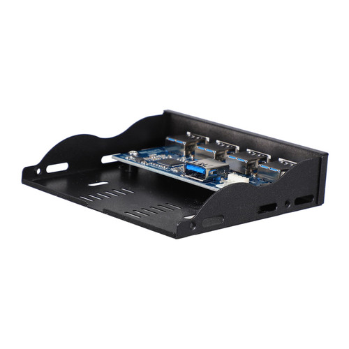 Gadpiparty Drive Front Panel Multi-Functional USB Front Panel Floppy Disk Bay Expansion Panel Computer Part Multi- Functional USB Front Panel USB a Hub USB Hub Stainless Steel Multifunction