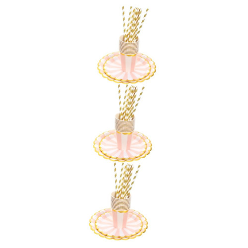 FRCOLOR 3 Sets Party Paper Plate Set Paper Trays Cutlery Dinner Paper Plates Dinner Dessert Plates Birthday Party Supplies Dinner Plates Wedding Party Tablewares Pink Decorate Bronzing FRCOLOR 3 Sets Party Paper Plate Set Paper Trays Cutlery Dinner Paper Plates Dinner Dessert Plates Birthday Party Supplies Dinner Plates Wedding Party Tablewares Pink Decorate Bronzing