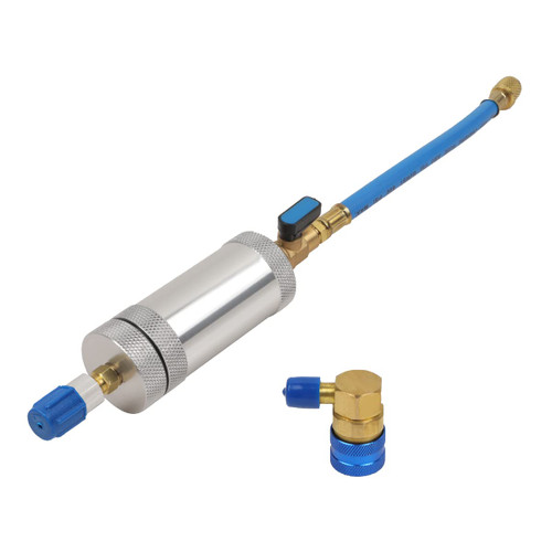 CMTOOL AC Oil Injector Tool R134A Compressor Oil Injector Kit with Snap Quick Coupler 2 OZ Car HVAC AC Dye Kit with 1/4" SAE Connector R12 R22 Refrigerant System Automotive A/C Dye Injector Tool Kit