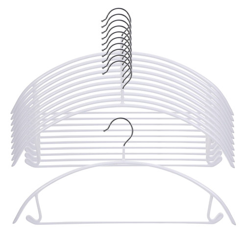 Garneck 10pcs Non-Marking Non-Slip Hanger Shirts Hanger Wardrobe Hanger Metal Clothes Hanger Cloth Hanger Heavy Duty Clothes Rack Clothing Hanger Stainless Steel Iron Child White Hangers