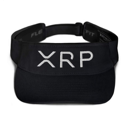 Hogue WS LLC Ripple Hat (Embroidered Visor) XRP Crypto Black