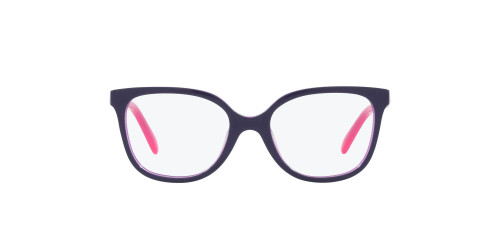 Vogue Eyewear Kids' VY2012 Square Prescription Eyewear Frames, Top Violet on Violet Transparent/Demo Lens, 45 mm
