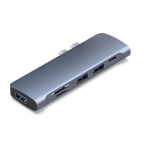 USB C Hub 7 in 1 USB Type C Hub with USB 3.0 Ports Card Reader PD USB C Multiport Adapter Dongle for Laptop USB C Docking Station