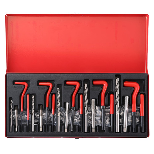 Acymner 131-Piece Metric Thread Repair Kit | HSS Drill Helicoil Set for M5 M6 M8 M10 M12 | Premium Automotive Engine Repair Tools