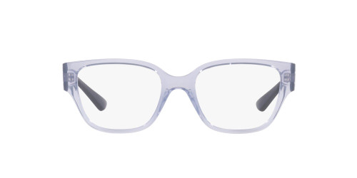 Vogue Eyewear Women's VO5458B Square Prescription Eyewear Frames, Transparent Purple/Demo Lens, 51 mm