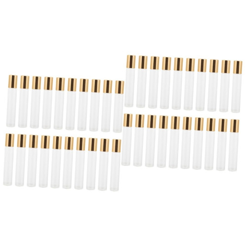 FRCOLOR 40 Pcs Roller bottle essential oil bottle perfume sample bottles clear bottles lotion container roller bottles glass terrarium clear glass empty bottles Sub Package Container ball