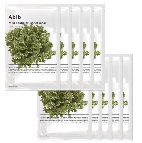 Abib Mild Acidic Ph Sheet Mask Jericho Rose Fit 10 Sheets