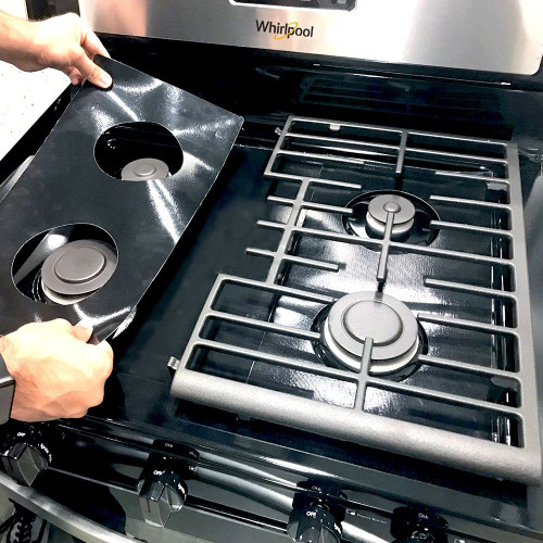 Stove Protector Liners Compatible with Whirlpool Stoves, Whirlpool Gas Ranges - Customized - Easy Cleaning Liners for Whirlpool Compatible Model WFG371LVS1