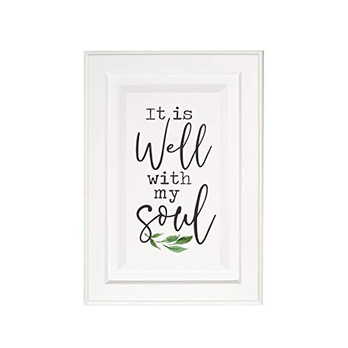 P. Graham Dunn It is Well with My Soul White 15 x 11 Solid Wood Decorative Door Wall Plaque P. Graham Dunn It is Well with My Soul White 15 x 11 Solid Wood Decorative Door Wall Plaque