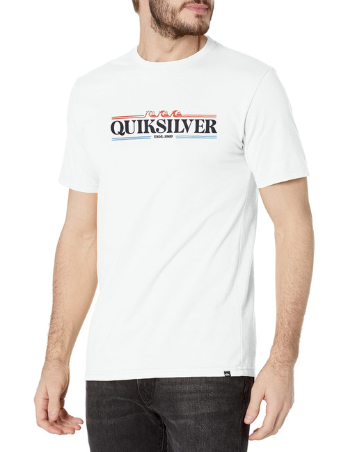 Quiksilver Men's Gradient Line Tee Shirt, White 233