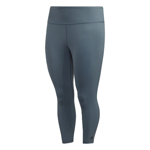adidas womens Believe This Solid 7/8 Tights Legacy Blue 2X