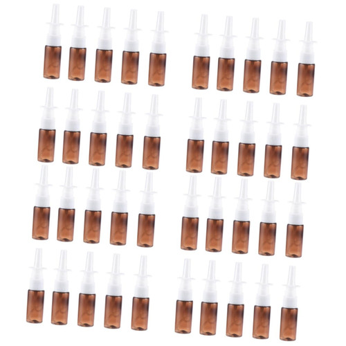 FOMIYES 60 pcs clear plastic containers plastic spray bottles glass vial mist cleaner mist bottle nasal pump bottle nasal pump spray bottle small bottle or sprayer pump travel
