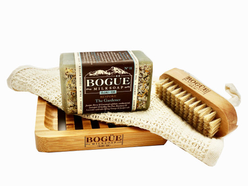 Handmade Goat Milk Soap Giftset BOGUE No.11XL Gardener Blend Over 6oz bar with Detoxifying Juniper Berry & Cornmeal Exfoliate, Remove Smells. Tea Tree, Rosemary & Lavender Oil Handmade Goat Milk Soap Giftset BOGUE No.11XL Gardener Blend Over 6oz bar with Detoxifying Juniper Berry & Cornmeal Exfoliate, Remove Smells. Tea Tree, Rosemary & Lavender Oil
