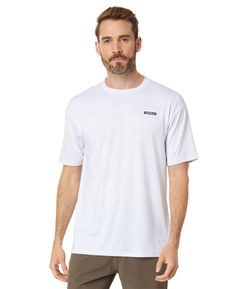 Quiksilver Men's Standard Omni Session Short Sleeve Rashguard Surf Tee, White 233