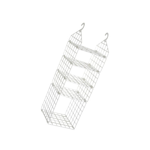 Garneck Foldable Hanger Shirt Hangers Hanging Shoe Storage Clothes Organizer Storage Organizer Closet Shelves Shirt Organizer for Foldable Garment Rack Wardrobe Manager White