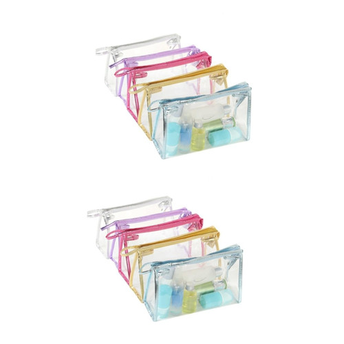 Beavorty Travel Toiletry Bag 10 Pcs Makeup Bag Makeup Case Cosmetic Organizer Clear Cosmetic Case Cosmetic Pouch Women Cosmetic Bag Travel Makeup Bag
