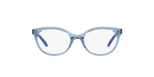 Vogue Eyewear VY2013 Oval Prescription Eyewear Frames, Transparent Blue/Demo Lens, 45 mm