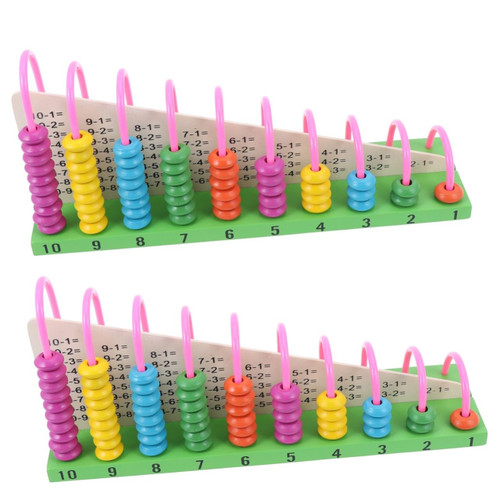 Vaguelly 2pcs Kids Abacus Tools Preschool Educational Toys Kidcraft Playset Toy for Kids Abacus Toy Kids Vaguelly 2pcs Kids Abacus Tools Preschool Educational Toys Kidcraft Playset Toy for Kids Abacus Toy Kids
