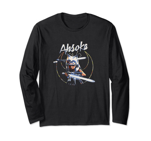 Star Wars Ahsoka Clone Wars Transparent Rebel Emblem Long Sleeve T-Shirt