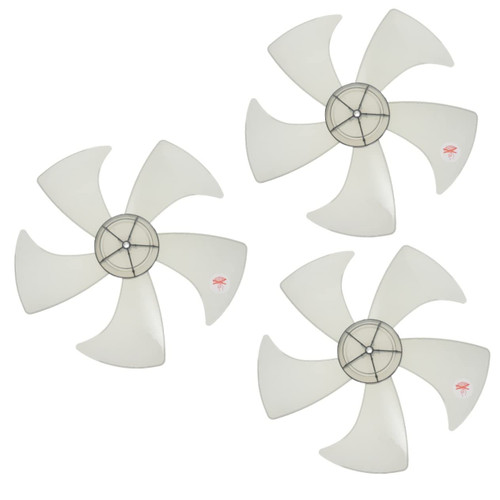Veemoon 3pcs 5 floor fan blade fan blades for replacement bathroom fan blade electric fan blades fan repair parts indoor ceiling fan home fan table fan accessory dust collector plastic USB